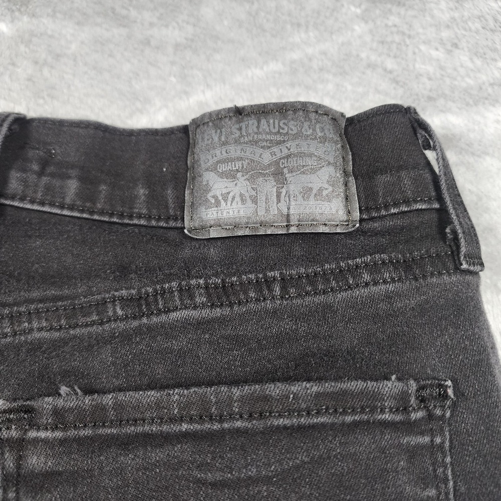 Levi's Classic Bootcut Jeans Womens 4 26x30 Black Dark Wash Stretch Denim - Picture 6 of 15